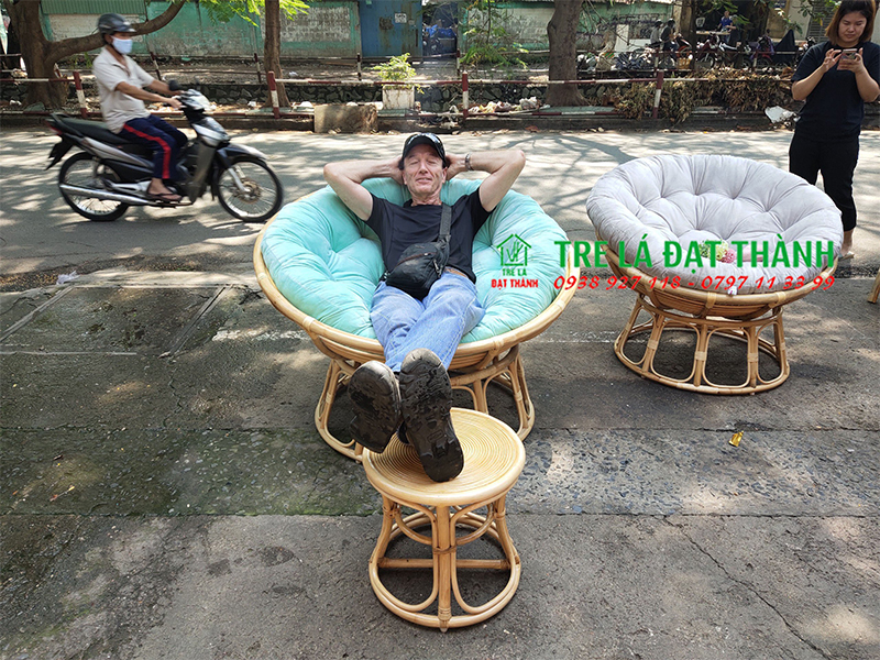 Ghế lười Papasan bằng mây - BGM52