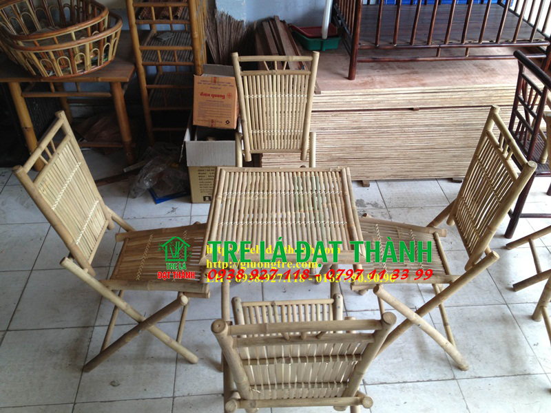 Bàn Ghế Tre Quán Nhậu Giá Rẻ - BGT22