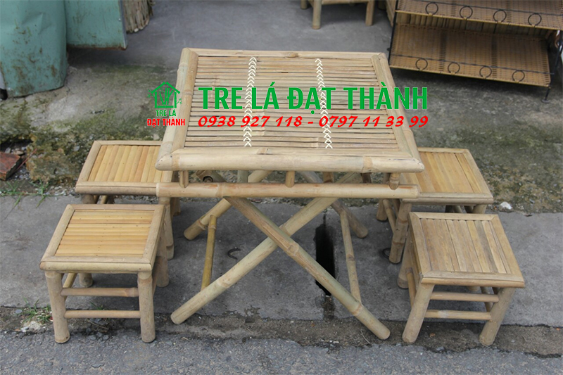 Bàn Ghế Tre Cafe Giá Rẻ - BGT24