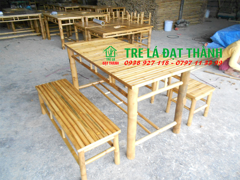 Bàn Ghế Tre Mặt Bào Đẹp Giá Rẻ - BGT25