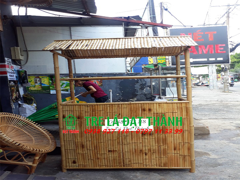 Quầy bar cafe bàng tre - QBT12